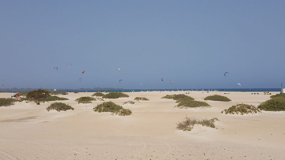 Kite surfers